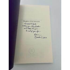 Slaughter Of The Innocents- Eugene Platt- Signed & Inscribed- 1st Edition Poetry
